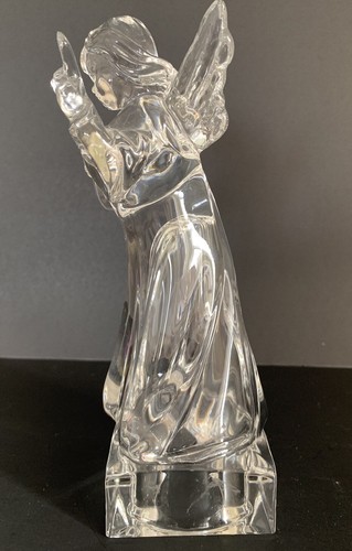 Vintage Mikasa Lead Crystal Angelic Mandolin Figurine HERALD COLLECTION - Picture 4 of 9