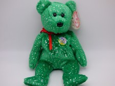 Ty Beanie Babies - Decade the Bear [Green] - (2003, Retired)