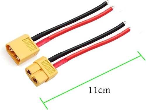5 Pairs XT60 Pigtail,XT60 Male and Female Plug,XT60 Connector Adapter with 10cm - Picture 2 of 8