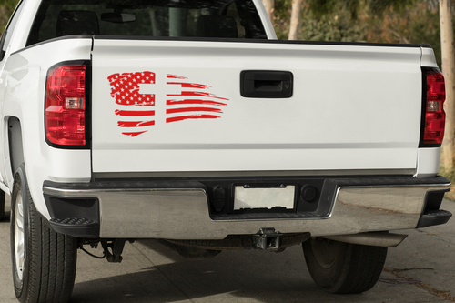 US Flag with cross Vinyl decal jesus liberty freedom truck van car window door - Picture 68 of 114