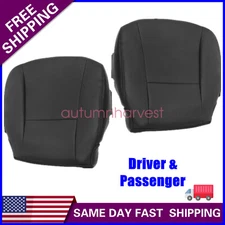 Driver + Passenger Bottom AC Seat Cover Black Fits 2009 2010 Lexus LS460 LS460 L