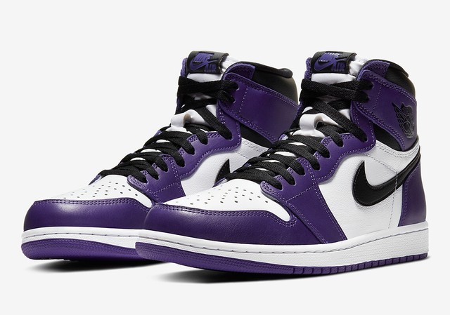 purple nike high tops