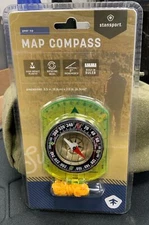 New STANSPORT 554 MAP COMPASS EASY GRIP ROTATING BEZEL 2 DEGREE INCREMENTs