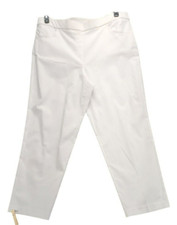 Alfred Dunner Petite Stretch White Ladies Pants Sz 22W Proportioned medium P361