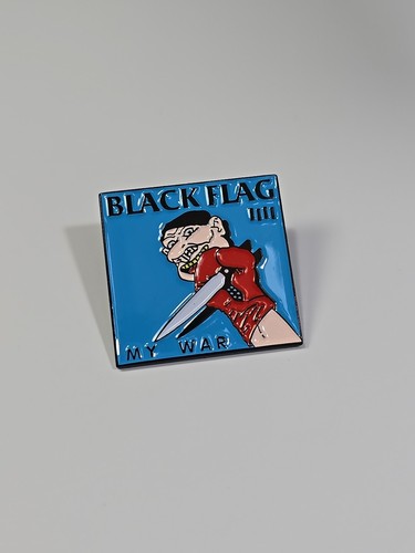 Black Flag Lapel Pin American Punk Rock Band My War