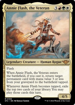 ANNIE FLASH, THE VETERAN mtg NM-M Outlaws of Thunder Junction 1 Mythic