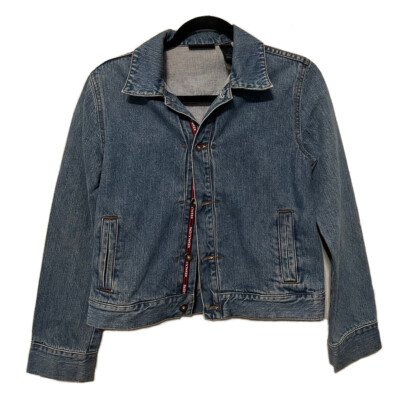 Vintage DKNY Womens Denim Jean Jacket Donna Karan New York Fashion ButtonUp  Sz S