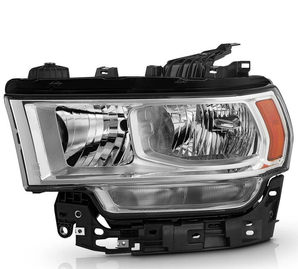 For 2019-2024 RAM 2500 3500 Halogen Chrome Headlight assy Left Driver Side - Imagem 2 de 4