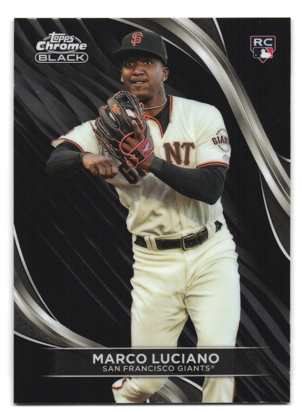 2024 TOPPS CHROME BLACK Baseball #7 Marco Luciano, San Francisco Giants (RC)