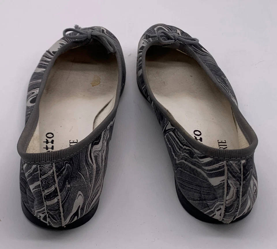 Zapatos planos de ballet de cuero con estampado abstracto gris Repetto para mujer talla 36,5 EE. UU. 6,5 (USADOS) Foto 4 de 4
