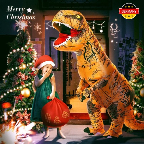 T-Rex-Kostüm Karneval Kostüm Aufblasbare Dinosaurier 2M Tyrannosaurus Party Dino - Bild 3 von 14