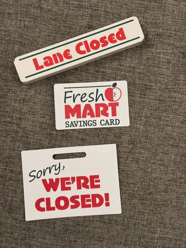 Melissa And Doug Fresh Mart Replacement Play Signs/ Card