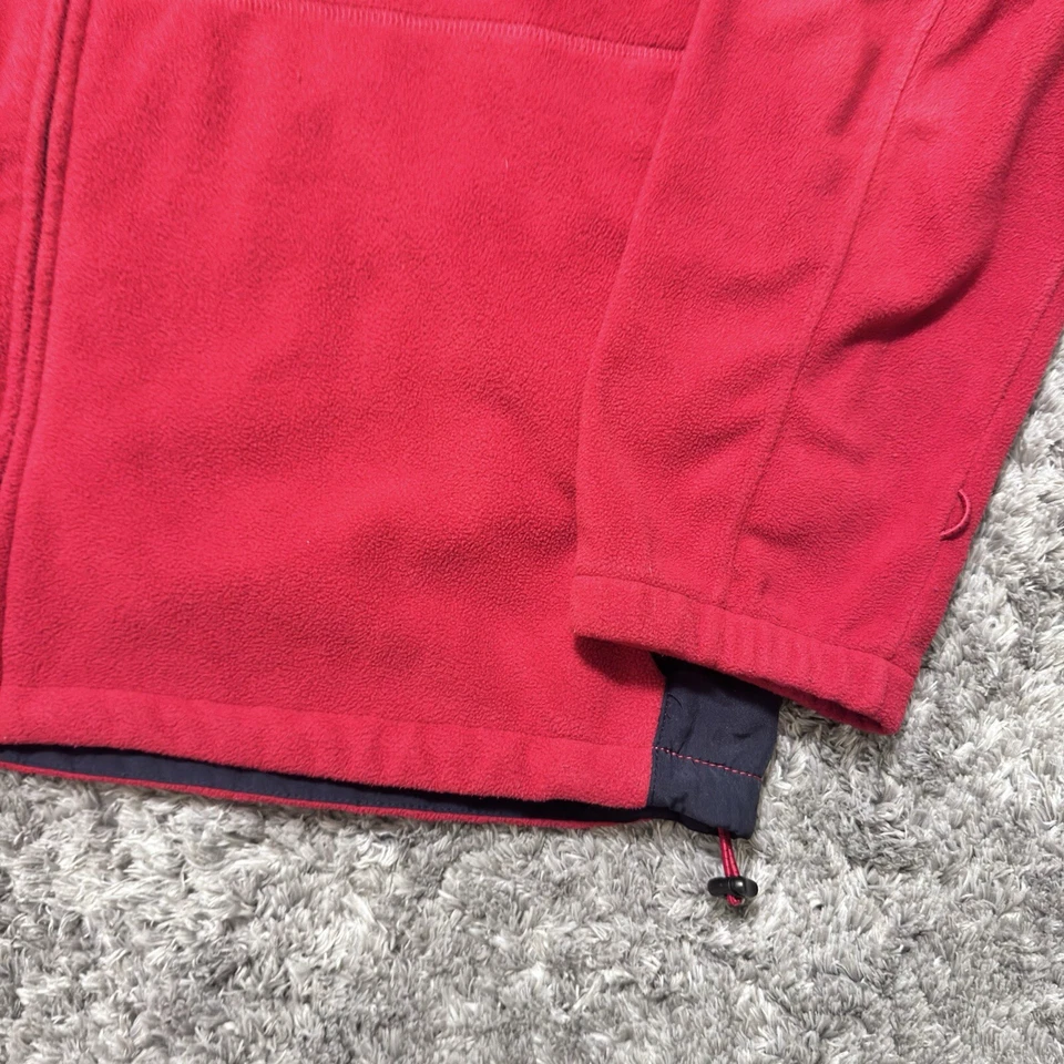 Chaqueta Nautica Para Hombre Talla 2XL Cremallera Completa Abrigo Polar con Capucha Cuello Bloque de Color Años 90 Foto 3 de 4