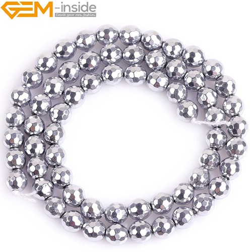 Metal Bead Spaers Hematite Reflections Stone For Jewelry Making 15" Various - 第 99/123 張圖片
