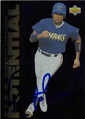 Roberto Petagine autographed baseball card 1994 Upper Deck Star Potential #268