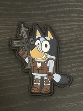 Bluey Tactical Patch PVC Hook Loop GBRS Fog SUPDEF Military Airsoft Police