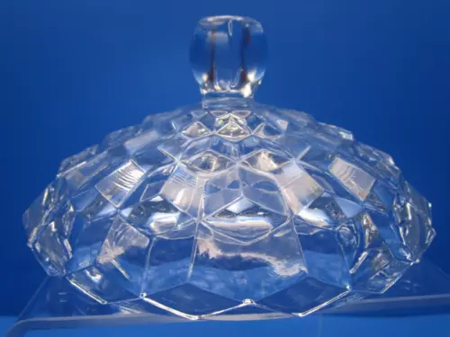 FOSTORIA GLASS Clear AMERICAN 9" Tall Candy Jelly LID ONLY 1924-1982