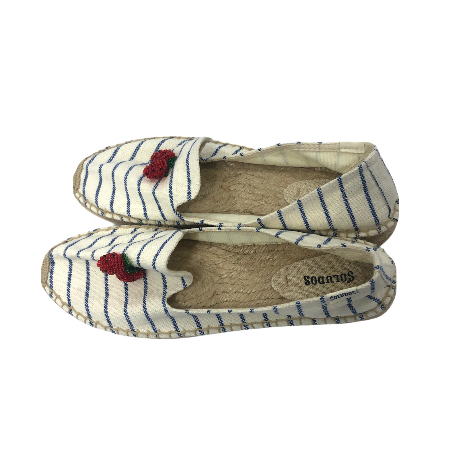 Soludos Strawberry Stripes Platform Espadrille Sl… - image 3