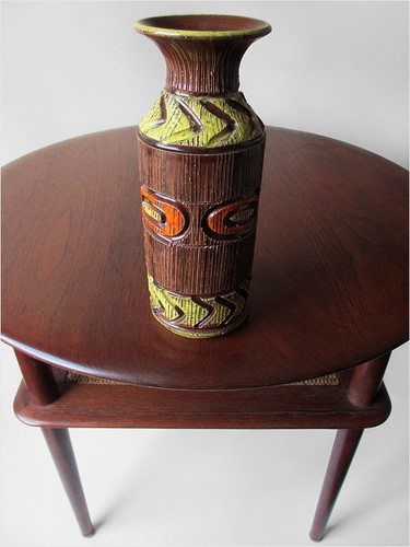 1960's ITALIAN MID-CENTURY MODERN ROSENTHAL NETTER CERAMIC ART POTTERY VASE