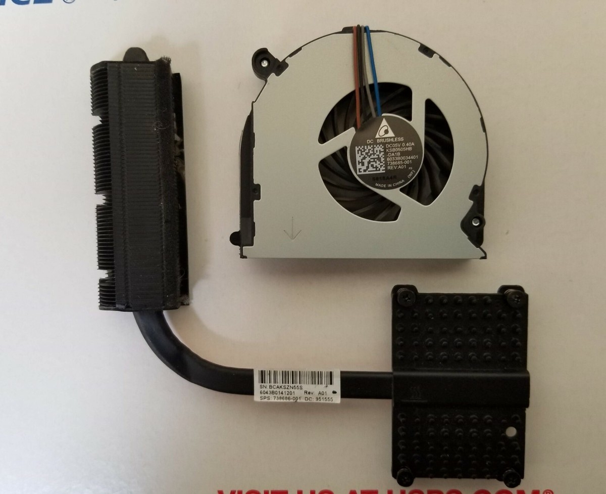 738686-001 6043B0141201 GENUINE HP FAN AND HEATSINK PROBOOK 650 G1