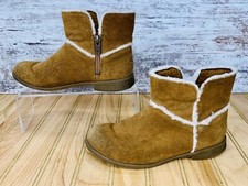 UGG Coletta Chestnut Ankle Winter Boots Brown 1094579K Girls Youth Size 1