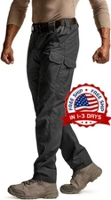 Pantalones cargo Ripstop resistentes al agua ropa ligera para exteriores US NEW