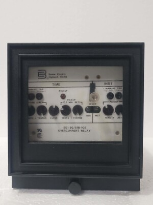 1 × BASLER BE1-50/51B-105 SELF-POWERED TIME OVERCURRENT RELAY NEW OPEN BOX