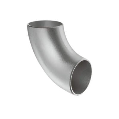 Edelstahl 304 Stumpfschweißung Sch10 langer Radius 90° Winkel
