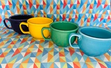 NEW FIESTAWARE 18 oz Jumbo Mug set of 4 Mixed Colors Soup Cup FREE SHIPPING 