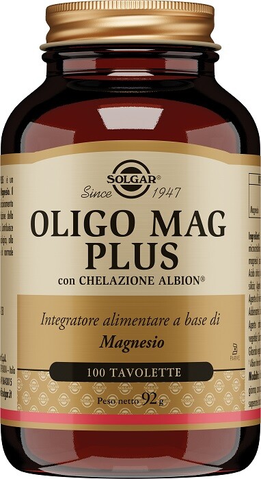 OLIGO MAG PLUS INTEGRATORE SOLGAR A BASE DI MAGNESIO CHELATO