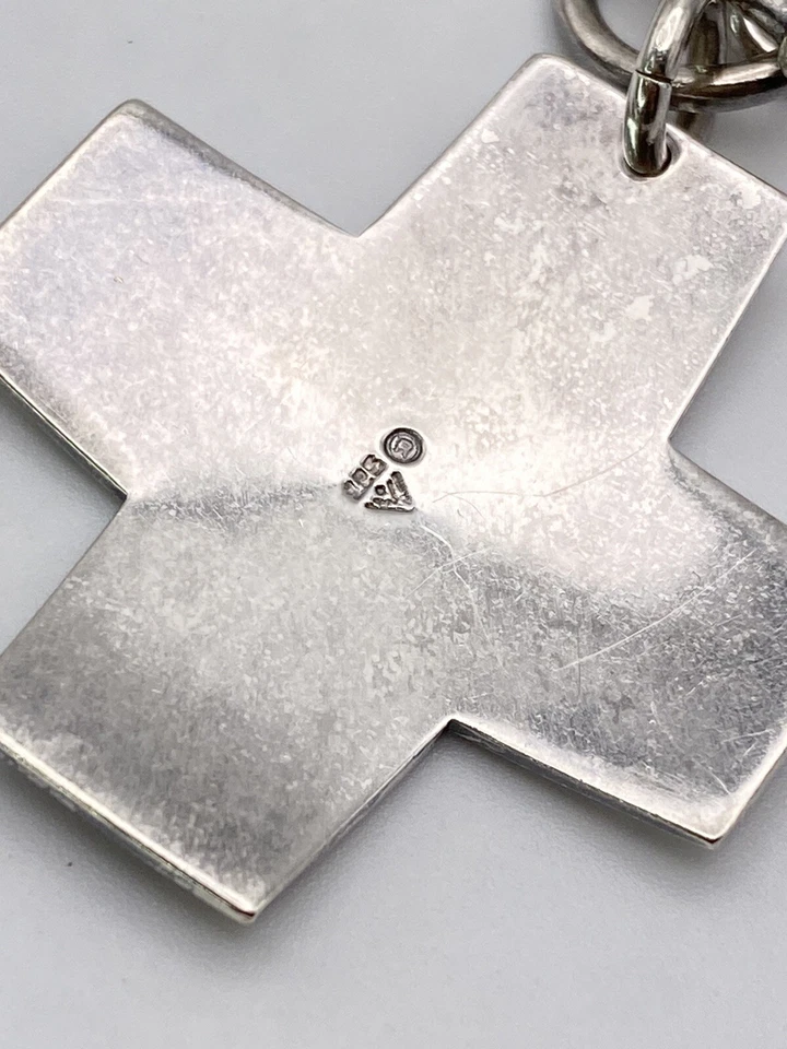 SILPADA STERLING SILVER CHONKY CROSS NECKLACE! - Image 2 of 4