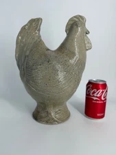 13" Vernon Owens Rooster NC Folk Art Jugtown Pottery 1996