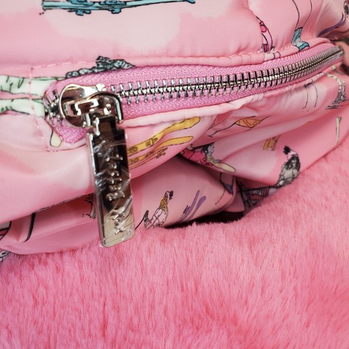 BETSEY JOHNSON Puffer Weekender Tote Bag Pink Ski Snowboard Duffle Travel NEW - Picture 19 of 21