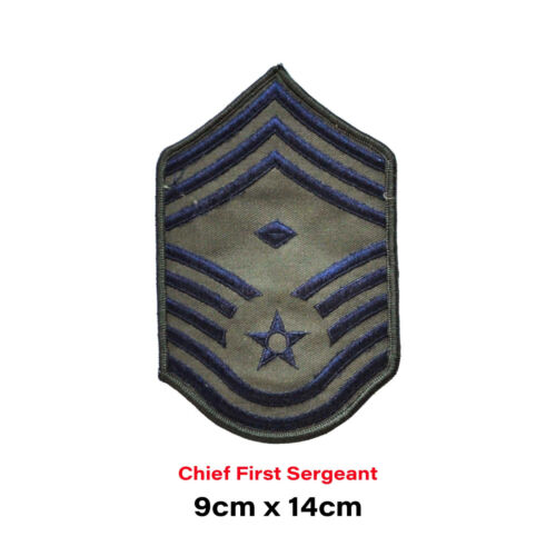 Army Patches Rank Slides Sew On Badges US Air Force Combat MOD Military Sergeant - Picture 17 of 37