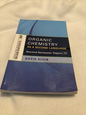 Organic Chemistry As a Second Language:- paperback, David R Klein