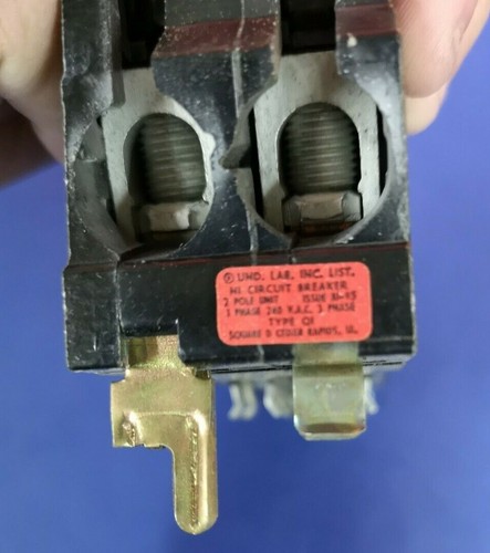 SQUARE D 100 Amp 240AC 2-Pole Q1 100A Q12100 Main CIRCUIT BREAKER NEW Q1-2100 - Picture 9 of 13