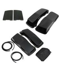 Parrillas de altavoz con tapa de alforja de 6X9" aptas para Harley Road Electra Glide 1993-2013 12