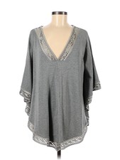 Liberty Garden Women Gray Poncho M