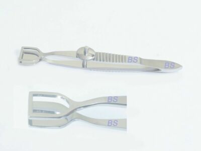 Stainless Steel Wiis Chalazion Forceps grooved upper jaw HLS-EHS Eye Instruments