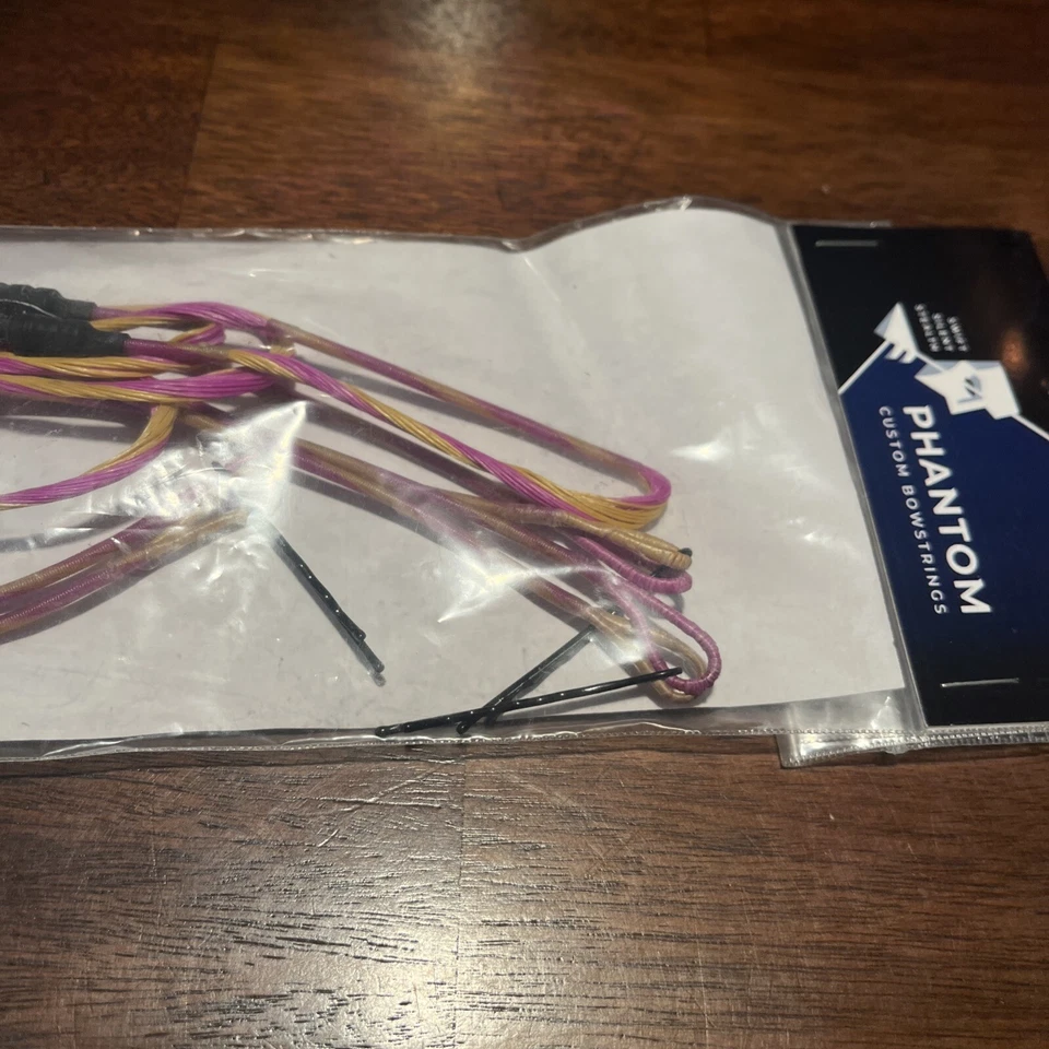 Juego de cuerdas Bowtech Carbon Rose Phantom personalizadas color magenta dorado Foto 4 de 4