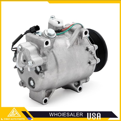 A/C Compressor w/ Clutch For 2007-2015 Honda Civic CR-V Acura ILX RDX 2.3L 2.4L - Picture 1 of 17