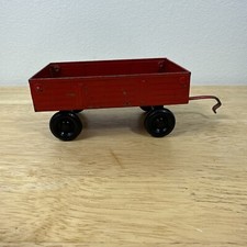 Vintage Ertl Red Wagon Trailer 74-7650 Pressed Steel
