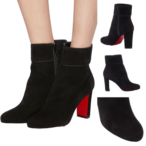 Christian Louboutin Morgan Fluer Crystal Velvet Tall Boots W  display picture 3