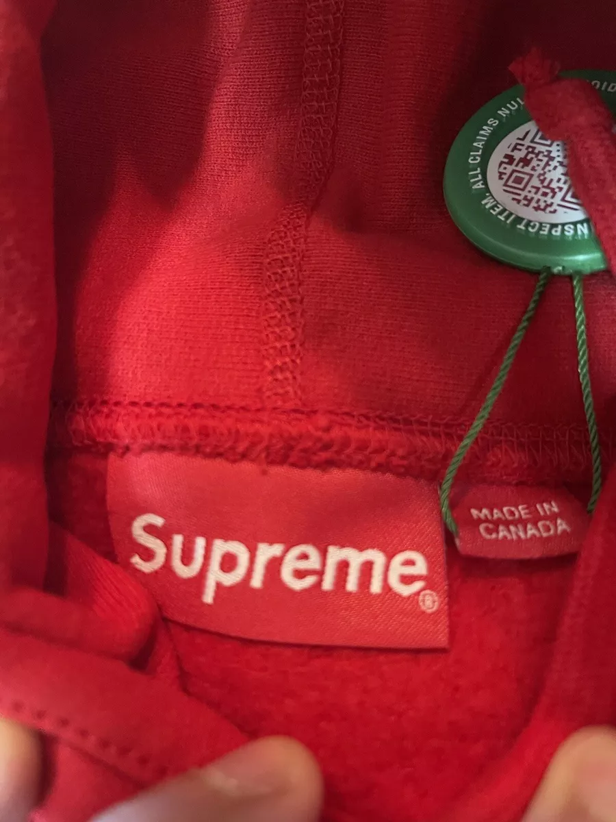 supreme hoodie red