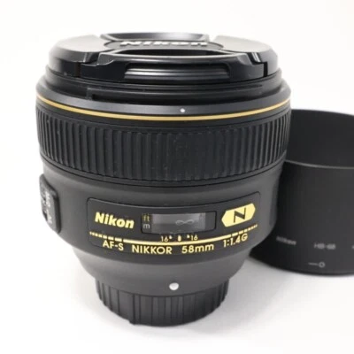 Objectif Portrait Standard Nikon AF-S NIKKOR 58mm F/1.4 G Près Du Neuf #N021 - Photo 1/3