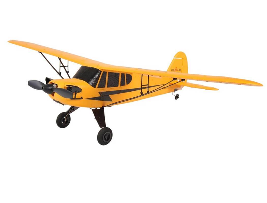 Kootai J3 Cub 505mm 3 Channel Gyro Mode 2 Complete Ready To Fly RC Plane A505-M2