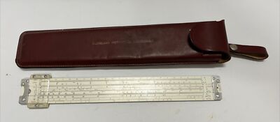 Pickett N-515-T Slide Rule Orig Leather Case Cleveland Institute of Electronics