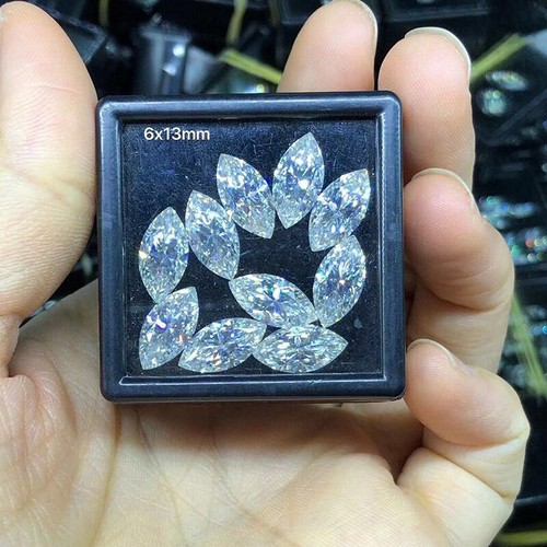 2.5x5mm 1.0CT Small Melee Size Marquise Moissanite Loose Stone D VVS For Jewelry - Picture 5 of 13