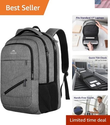 Water Resistant 17 Inch Laptop Backpack with Anti-Theft Pocket for Travel