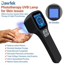 Handheld 308nm UVB Light Therapy Lamp LED Device 64 Diodes for Skin Desease DW